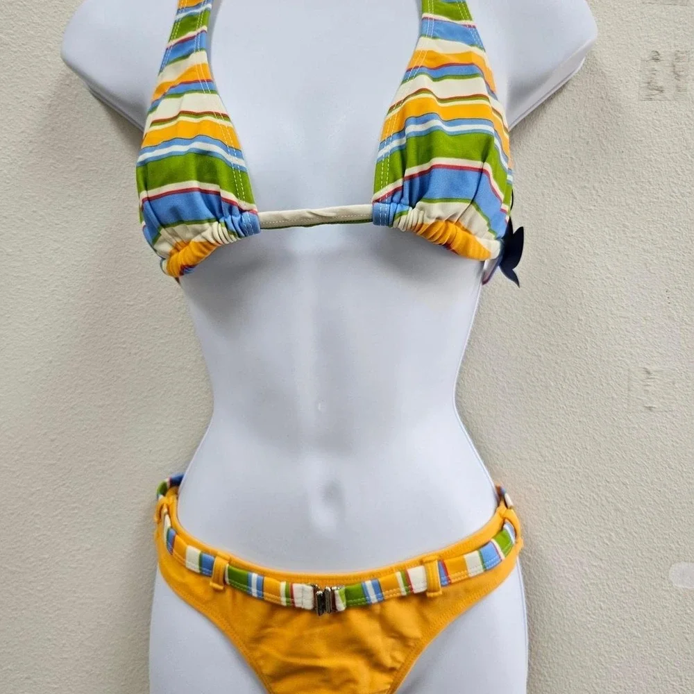 Women's Swim Bikini Buzios Brazil multicolor Bathing Suit New